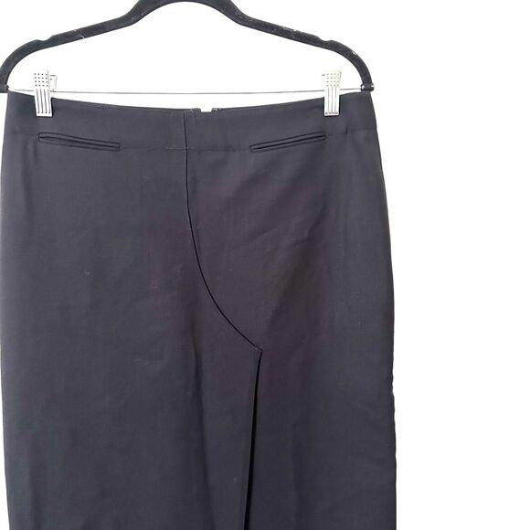 JASON WU Wool Blend Straight Midi Skirt Black Sz 6 - Picture 5 of 6